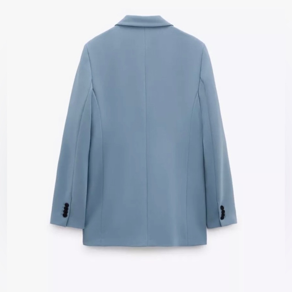 Blue double breasted blazer - Picture 7 of 9